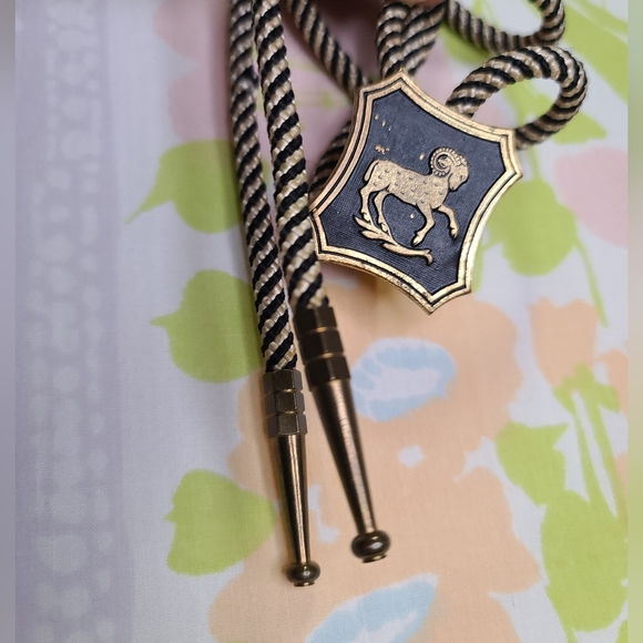 Vintage Aries Bolo Tie - Picture 2 of 6